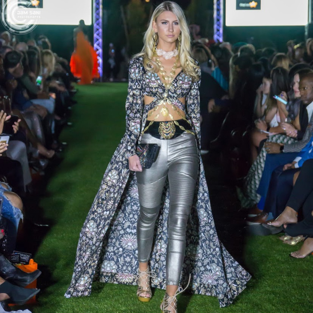 Metallic Pants Featured in Fashion Week
